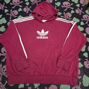 Adidas Men's Maroon Hoodie